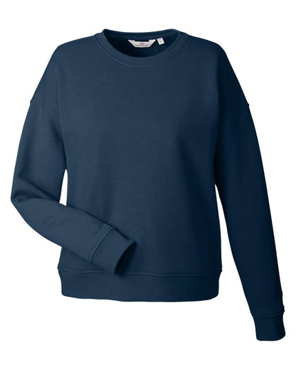 vineyard vines Women's Garment-Dyed Crewneck Sweatshirt K002794 #color_Vineyard Navy