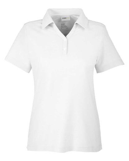 CORE365 Women's Fusion ChromaSoft™ Pique Polo CE112W #color_White