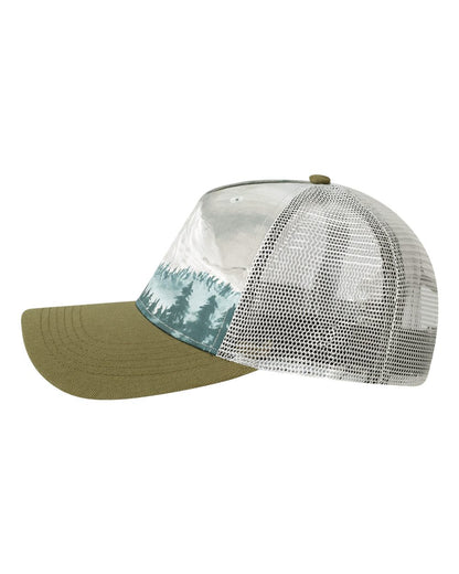 LOCALE Trucker Cap 5PTKR #color_Denali Olive Green/ Grey