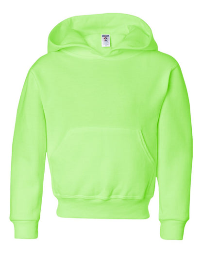 JERZEES Youth NuBlend® Hooded Sweatshirt 996YR #color_Neon Green