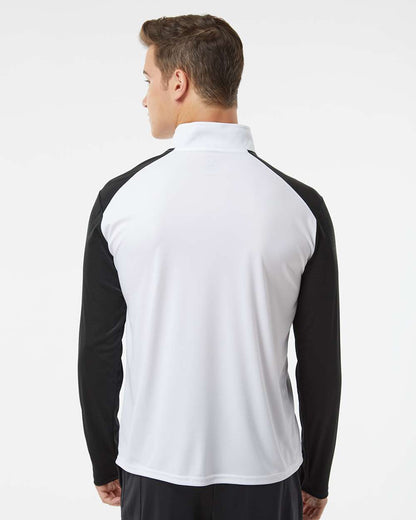 Badger Breakout Quarter-Zip Pullover 4231 #colormdl_White/ Black