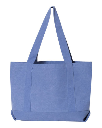 Liberty Bags Seaside Cotton Pigment Dyed Resort Tote 8870 #color_Periwinkle Blue