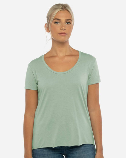 Next Level Women's Festival Scoop Neck T-Shirt 5030 #colormdl_Stonewash Green