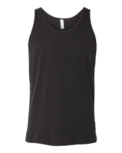 BELLA + CANVAS Heather CVC Tank 3480CVC #color_Black Heather