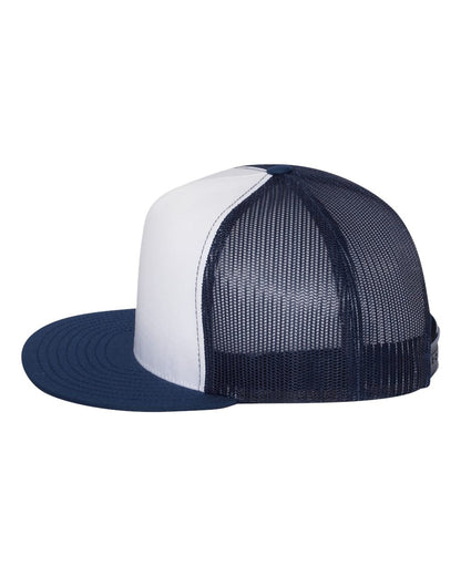 YP Classics Five-Panel Classic Trucker Cap 6006 #color_Navy/ White/ Navy