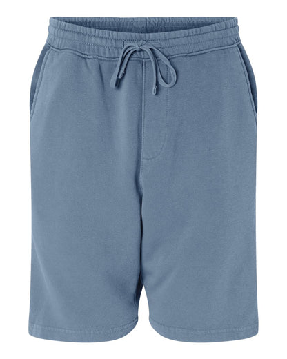 Independent Trading Co. Unisex Pigment-Dyed Fleece Shorts PRM50STPD #color_Pigment Slate Blue