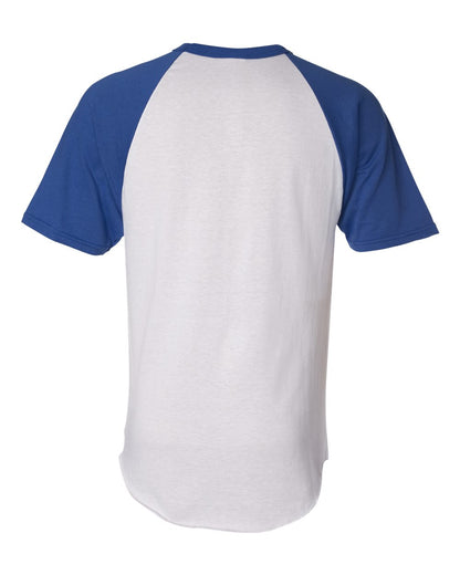 Augusta Sportswear Short Sleeve Baseball Jersey 423 #color_White/ Royal