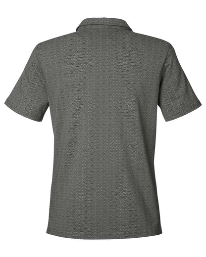Devon & Jones Women's Crownlux Performance® Geo Polo DG101W #color_Graphite/ Silver