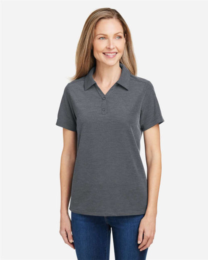 CORE365 Women's Fusion ChromaSoft™ Pique Polo CE112W #colormdl_Carbon Heather