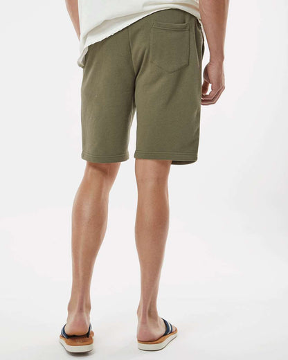 Independent Trading Co. Midweight Fleece Shorts IND20SRT #colormdl_Army