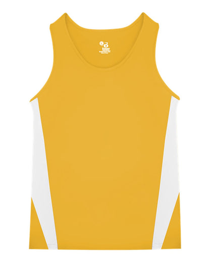 Alleson Athletic Men's Stride Singlet 8667 #color_Gold/ White