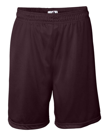 Badger Mini Mesh 7'' Inseam Shorts 7237 #color_Maroon