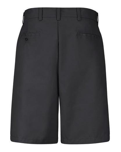 Red Kap Men's Plain Front Shorts PT26 #color_Black
