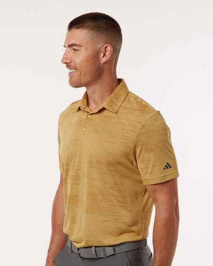 Adidas Men's Ultimate365 Textured Stripe Polo A2005 #colormdl_Oat/ Golden Beige