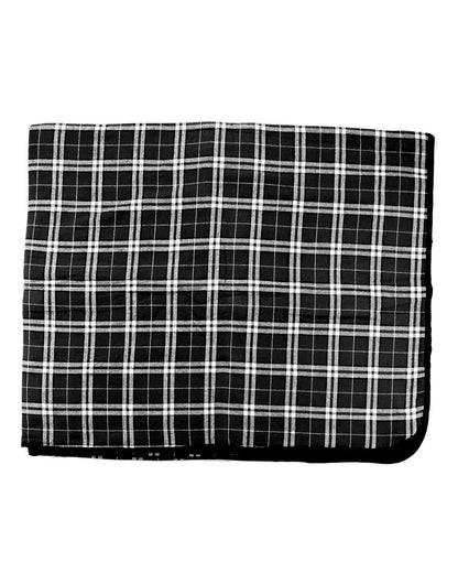 Boxercraft Flannel Blanket FB250 #color_Black/ White