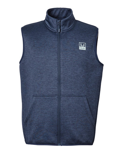 HUK Men's Coldfront+ Vest H130099 #color_Naval Academy Heather