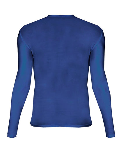 Badger Youth Pro-Compression Long Sleeve T-Shirt 2605 #color_Royal