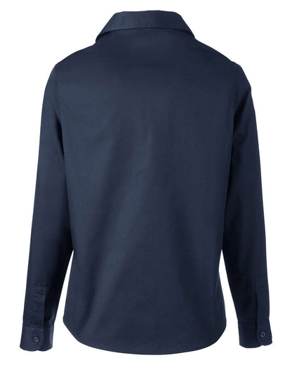 Harriton Women's Advantage IL Workshirt M585LW #color_Dark Navy