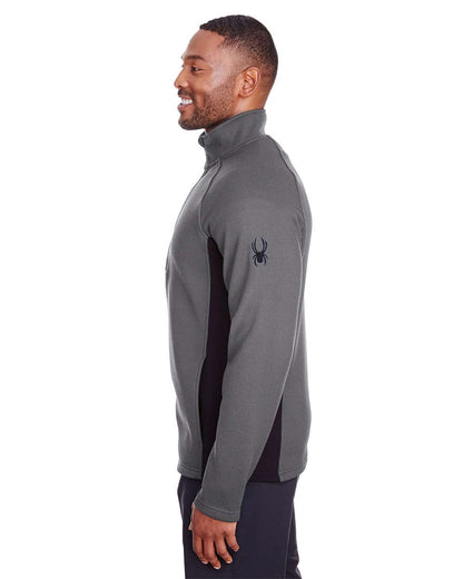 Spyder Men's Constant Half-Zip Pullover Sweater S16561 #colormdl_Polar/ Black