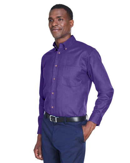 Harriton Men's Easy Blend™ Twill Shirt M500 #colormdl_Team Purple