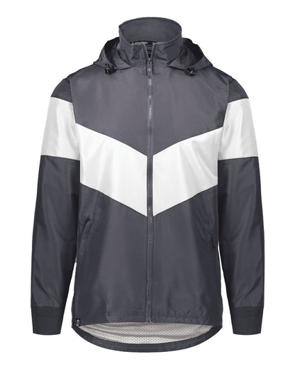Holloway Men's Potomac Hooded Jacket 229527 #color_Carbon/ White