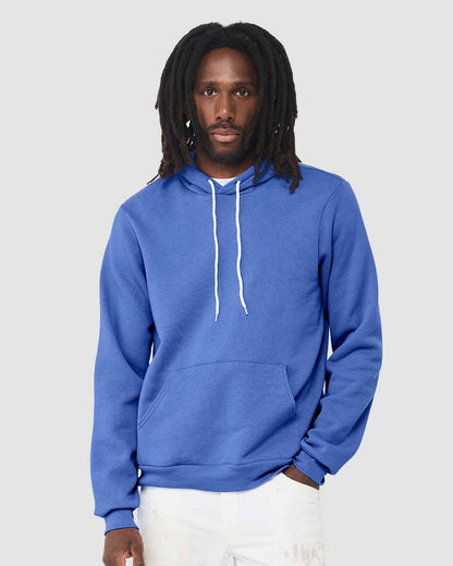 BELLA + CANVAS Sponge Fleece Hoodie 3719 #colormdl_Heather Columbia Blue