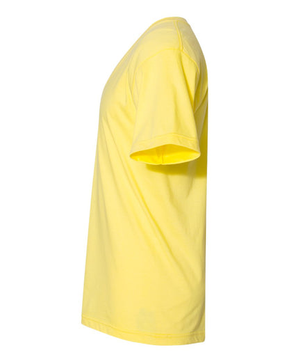 American Apparel Unisex Fine Jersey V-Neck Tee 2456W #color_Lemon