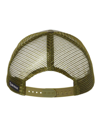 DRI DUCK Pique Trucker Cap 3358 #color_Olive/ Camo