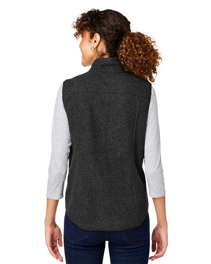 North End Women's Aura Sweater Fleece Vest NE714W #colormdl_Black/ Black