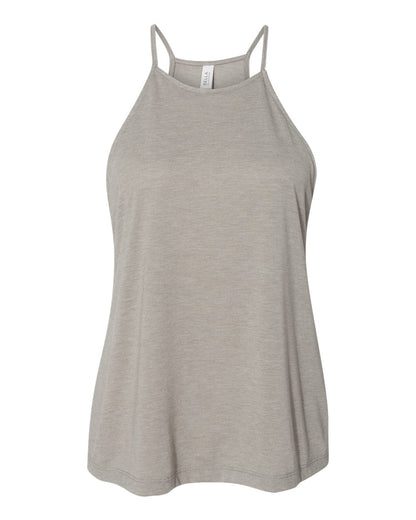 BELLA + CANVAS Women's Flowy High-Neck Tank 8809 #color_Heather Stone