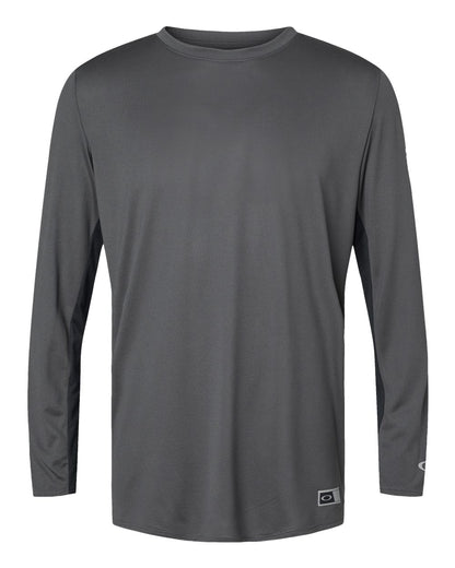 Oakley Men's Team Issue Hydrolix Long Sleeve T-Shirt FOA402992 #color_Forged Iron