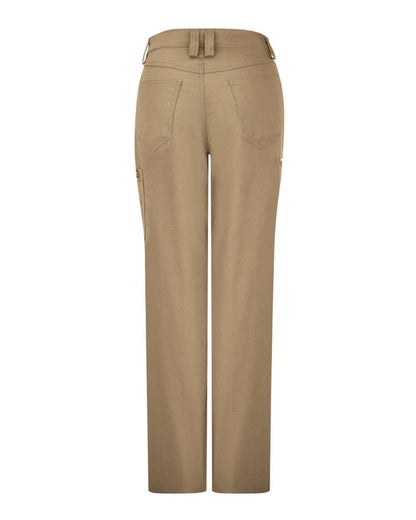 Red Kap Women's Extended Sizes Lightweight Crew Pants PT3LEXT #color_Khaki - 32I