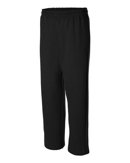 Gildan Unisex Heavy Blend™ Open-Bottom Sweatpants 18400 #color_Black