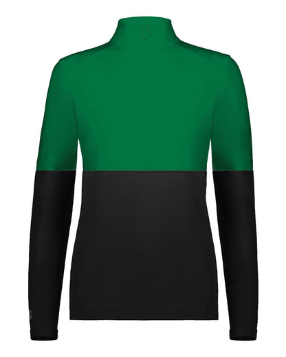 Holloway Women's Momentum Team Quarter-Zip Pullover 223700 #color_Black/ Kelly