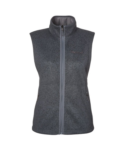 Marmot Women's Drop Line Fleece Vest M16251 #color_Steel Onyx Heather