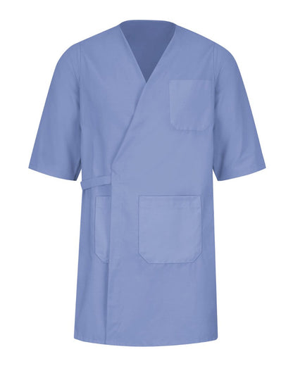 Red Kap Men's Collarless Butcher Wrap WP10 #color_Light Blue