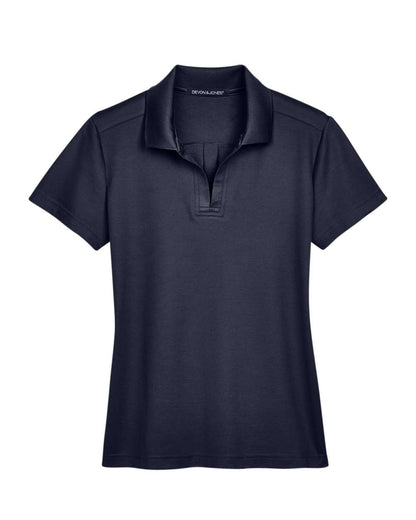 Devon & Jones Women's CrownLux Performance® Plaited Polo DG20W #color_Navy