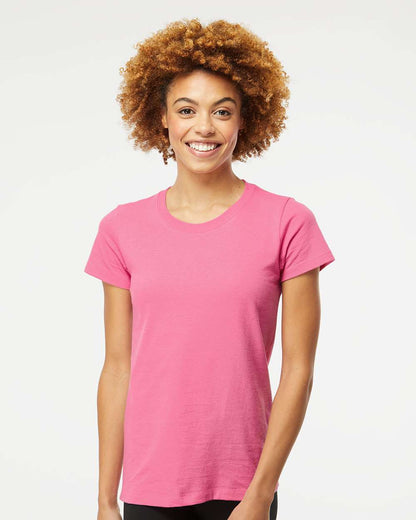 M&O Women's Gold Soft Touch T-Shirt 4810 #colormdl_Azalea