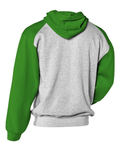 Badger Youth Sport Athletic Fleece Hooded Sweatshirt 2449 #color_Oxford/ Kelly