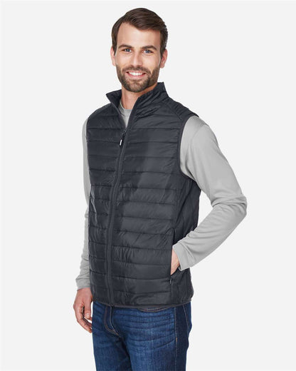 CORE365 Men's Prevail Packable Puffer Vest CE702 #colormdl_Carbon