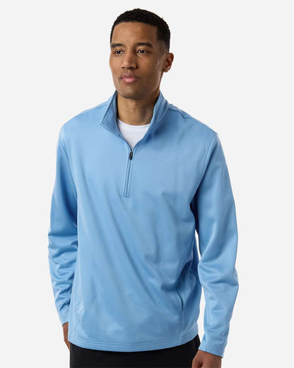 Team 365 Unisex Squad Cadet Quarter-Zip Tech Fleece Pullover TT401 #colormdl_Sport Light Blue