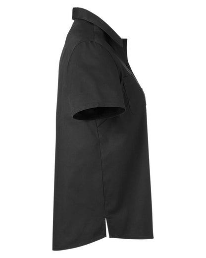 Harriton Women's Advantage IL Short Sleeve Dress Shirt M585W #color_Black
