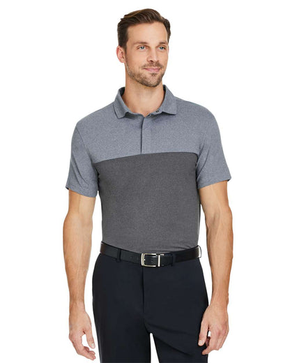 Spyder Men's Spyre Flex Colorblock Polo S18023 #colormdl_Polar Frost/ Black Frost