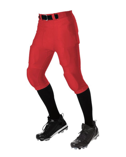 Alleson Athletic No Fly Football Pants with Slotted Waist 675NF #color_Red