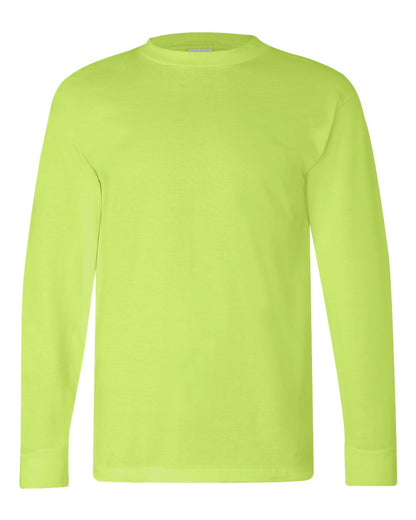 Bayside USA-Made Long Sleeve T-Shirt 6100 #color_Lime Green