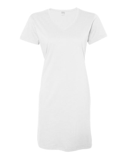LAT Women's Fine Jersey V-Neck Coverup 3522 #color_White