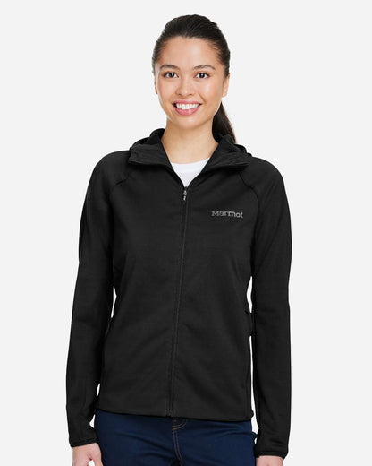 Marmot Women's Leconte Full Zip Hooded Jacket M15393 #colormdl_Black