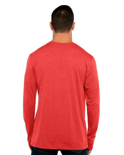 Next Level Triblend Long Sleeve T-Shirt 6071 #colormdl_Vintage Red