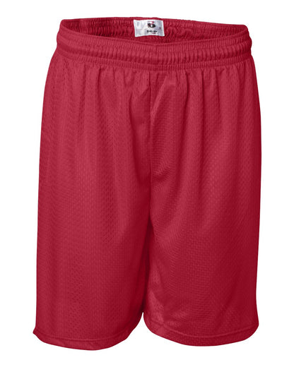 Badger Pro Mesh 7" Shorts 7207 #color_Red