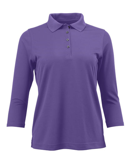 Paragon Women's Lady Palm Three-Quarter Sleeve Polo 120 #color_Grape